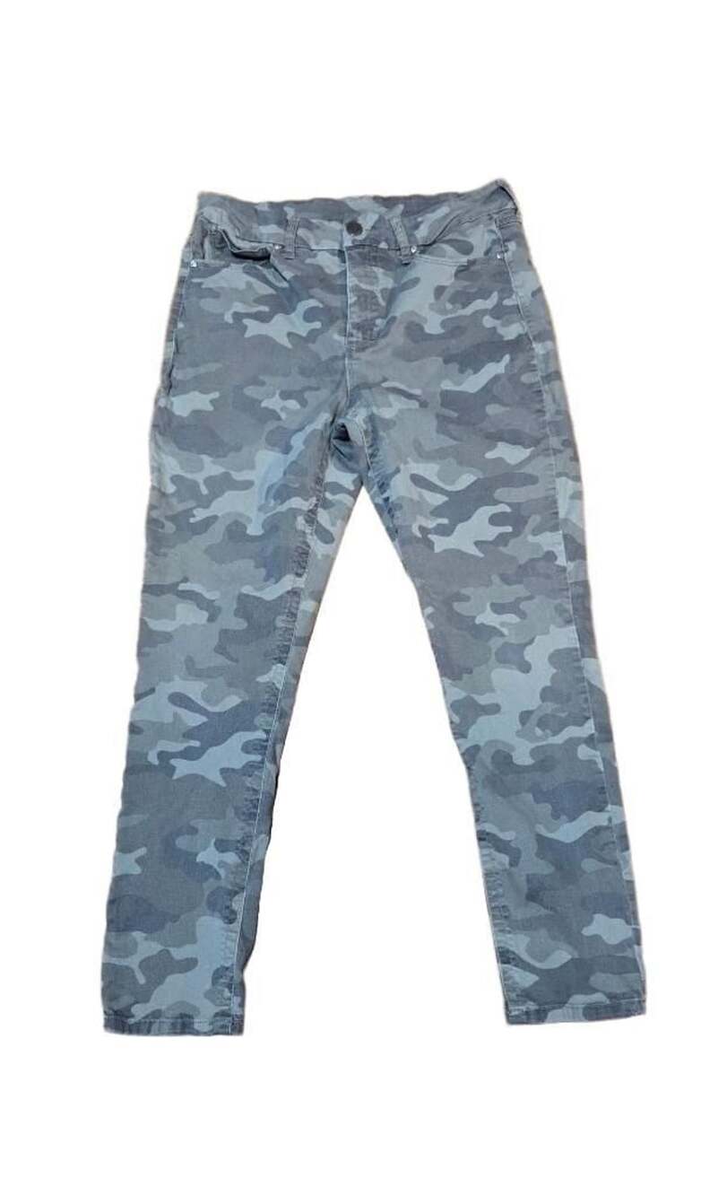 Seven7 Tummyless High Rise Skinny Camo Pants Size 14